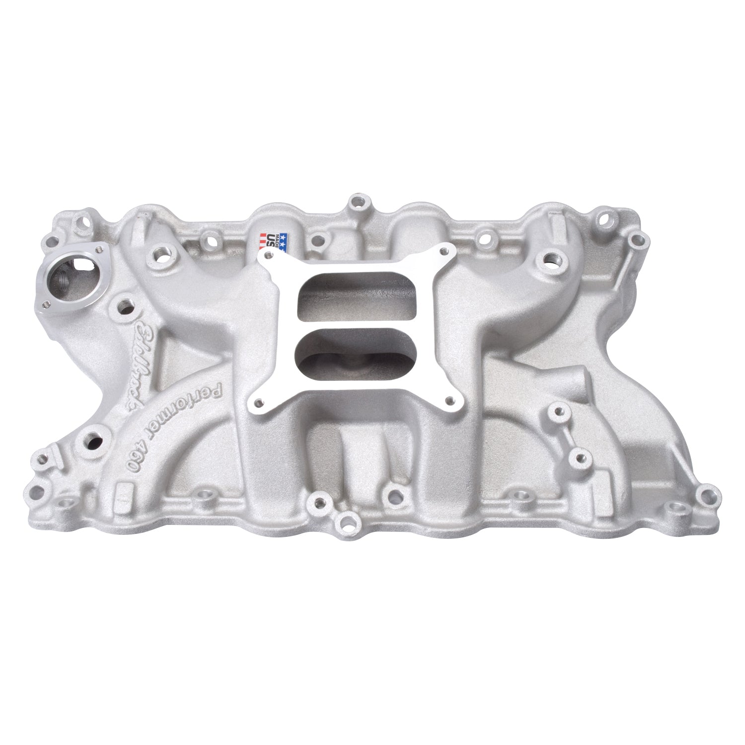 Performer 460 Intake Manifold #2166 for Ford 429/460, Non-EGR, Satin Finish