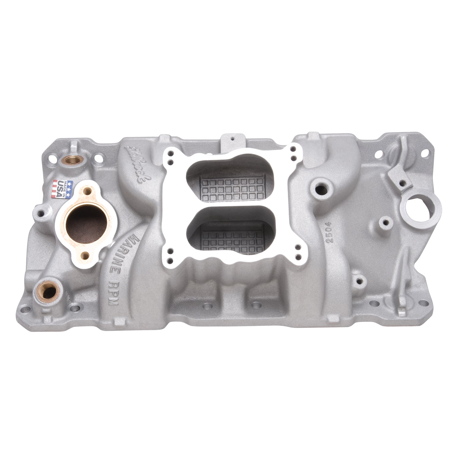 Performer RPM 4V/Q-JET Marine Intake Manifold for 55-86 Small-Block Chevy