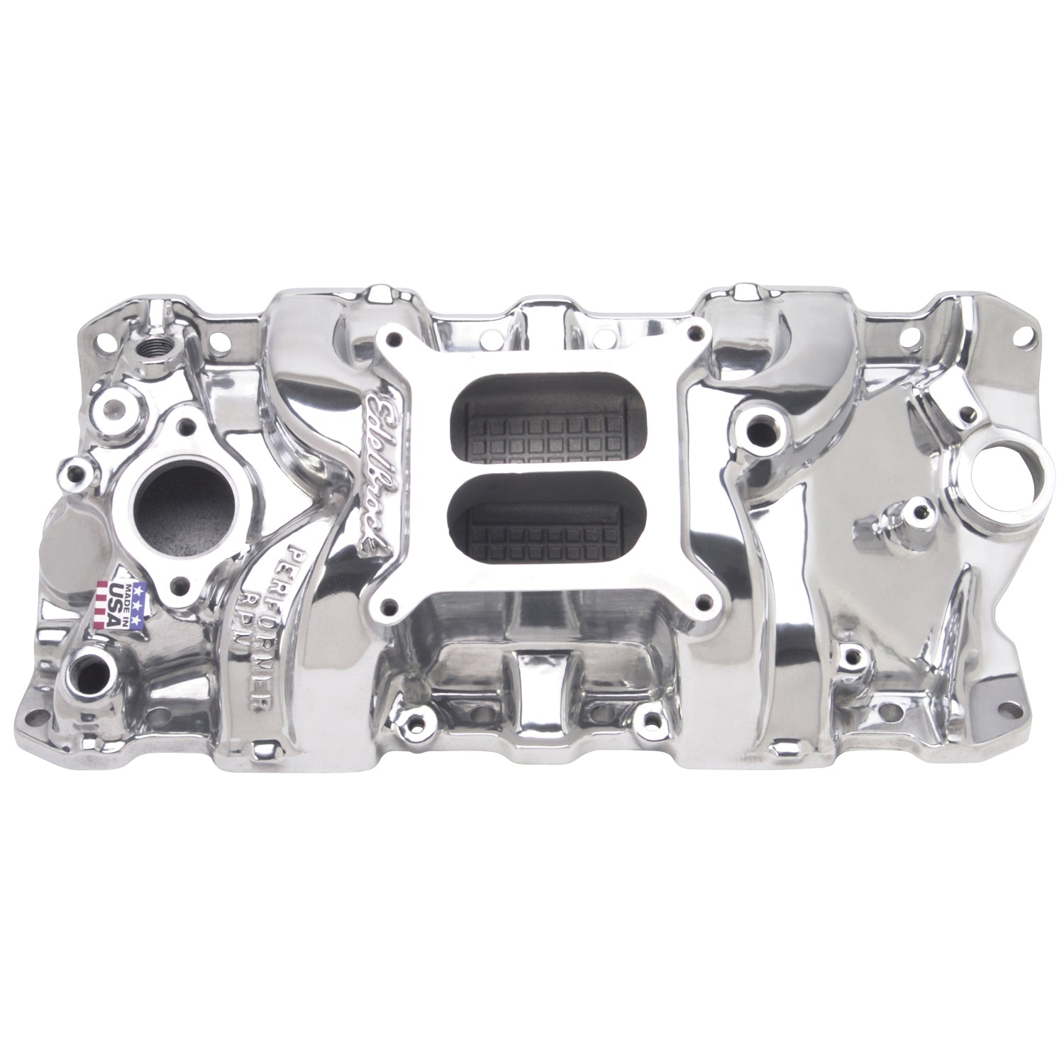 Performer RPM Small Block Chevy Polished Intake Manifold