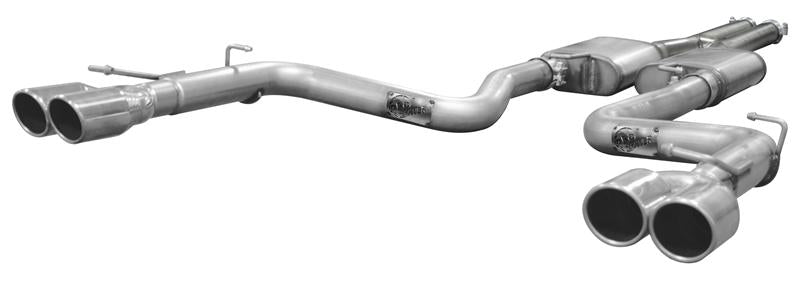 aFe MACHForce XP SS Exhaust 3in to 3.5in Cat-Back w/ Black Tip 15 Ford F-150 EcoBoost V6 2.7/3.5Ltt