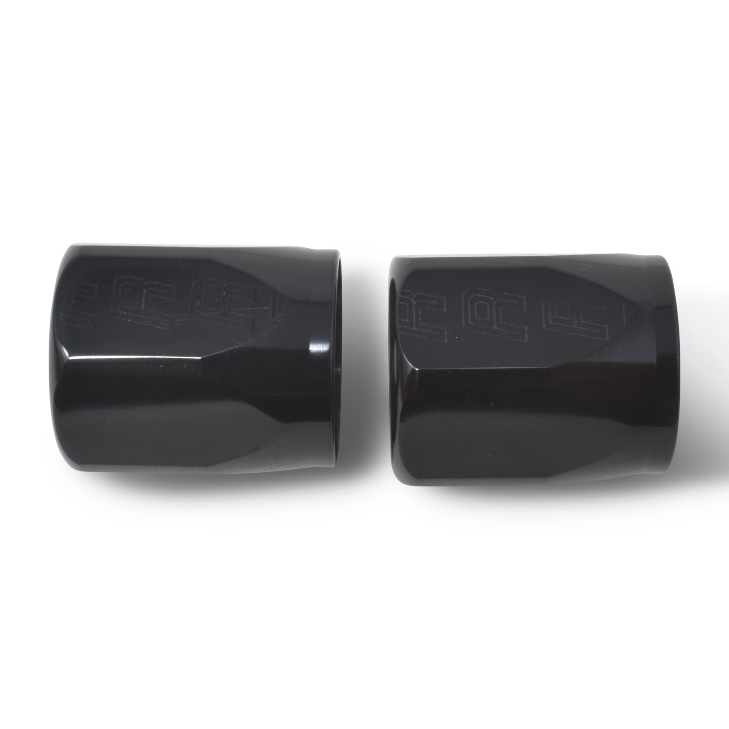 10AN Hose End Socket With Black Anodized Finish - Pair
