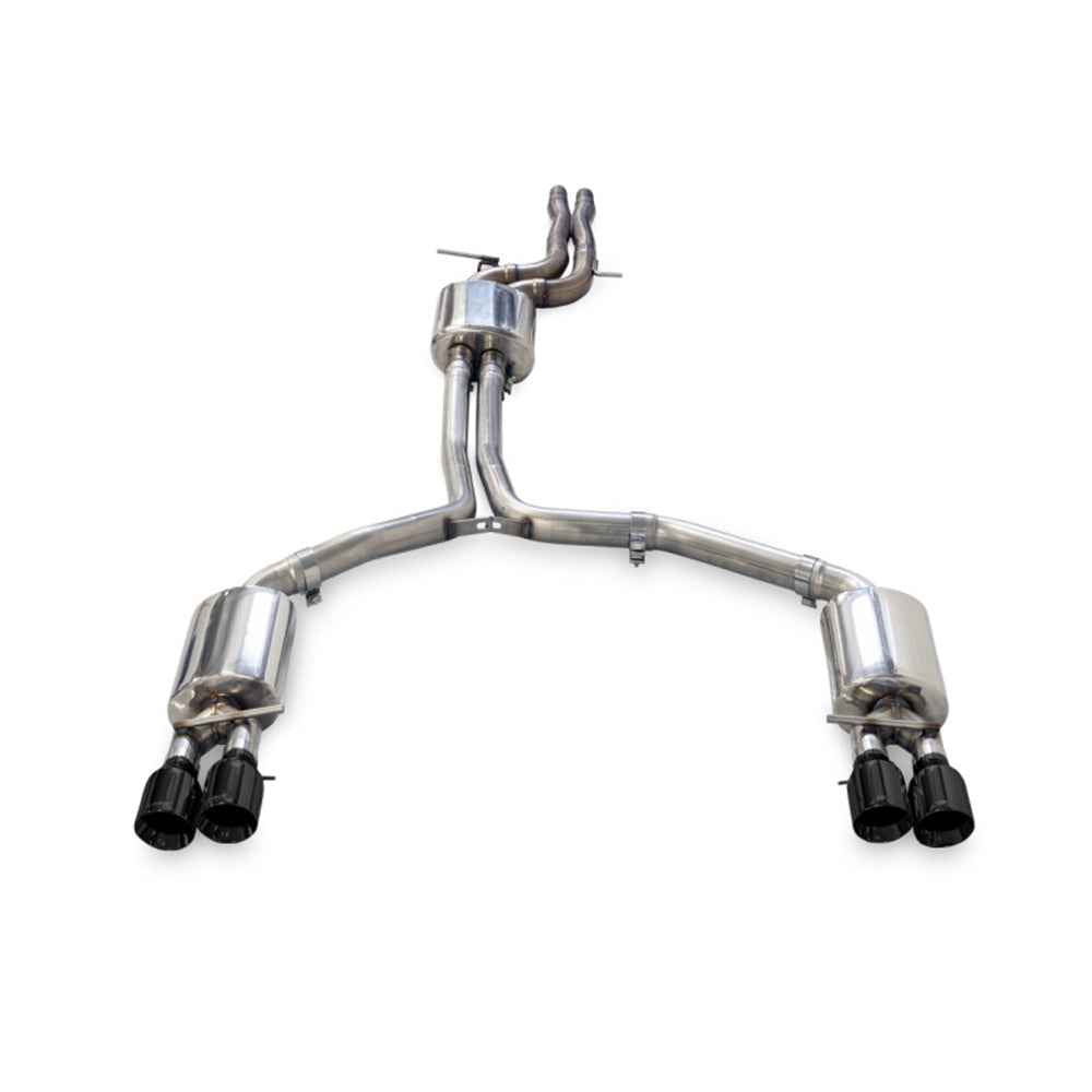 AWE Tuning Audi A7 Exhaust System - C7.5 3.0T Touring Edition with Quad Outlet Diamond Black Tips 3015-43074