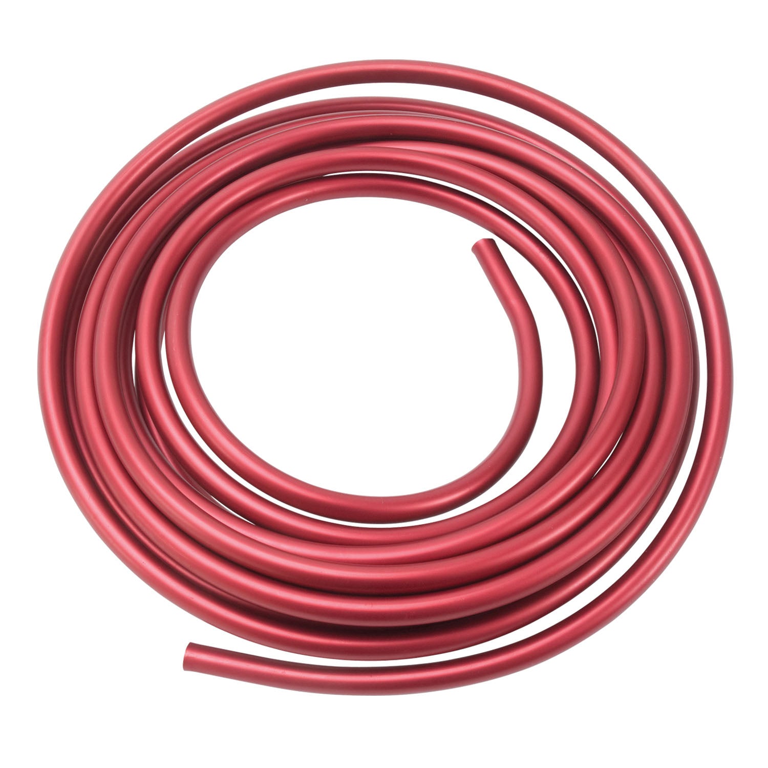 1/2" Tube Size Aluminum Fuel Lines With Red Finish