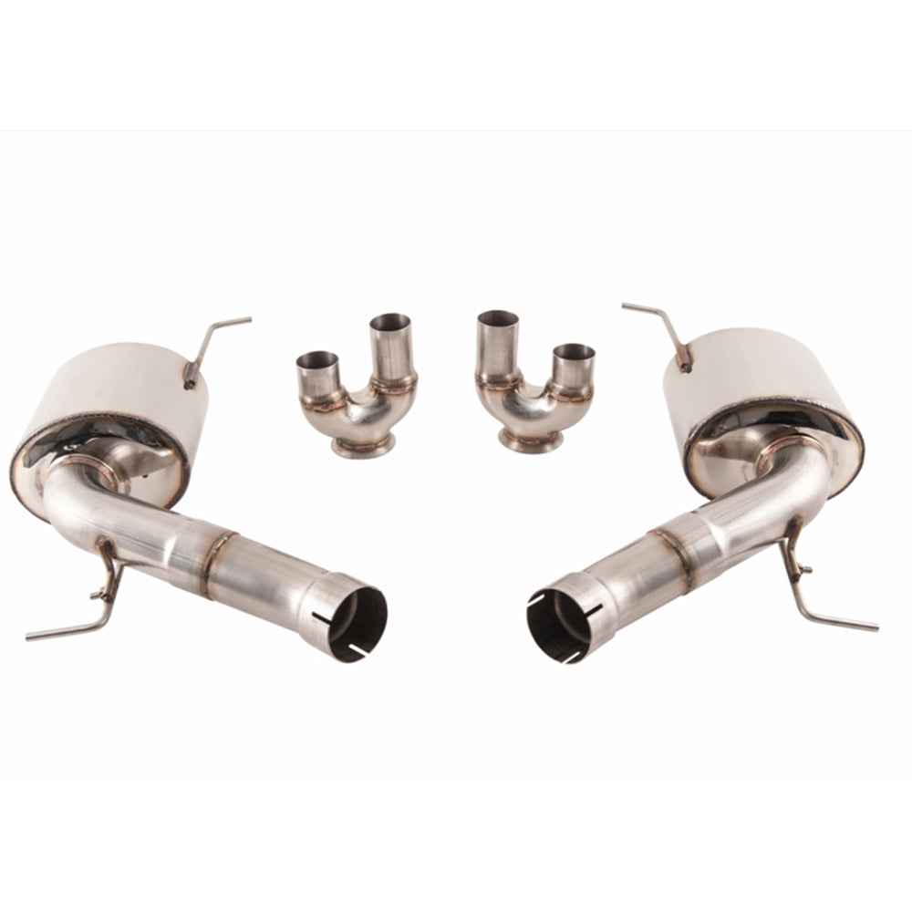 AWE Tuning BMW F10 M5 Axle-Back Exhaust with Chrome Silver Tips - Touring Edition 3015-42062
