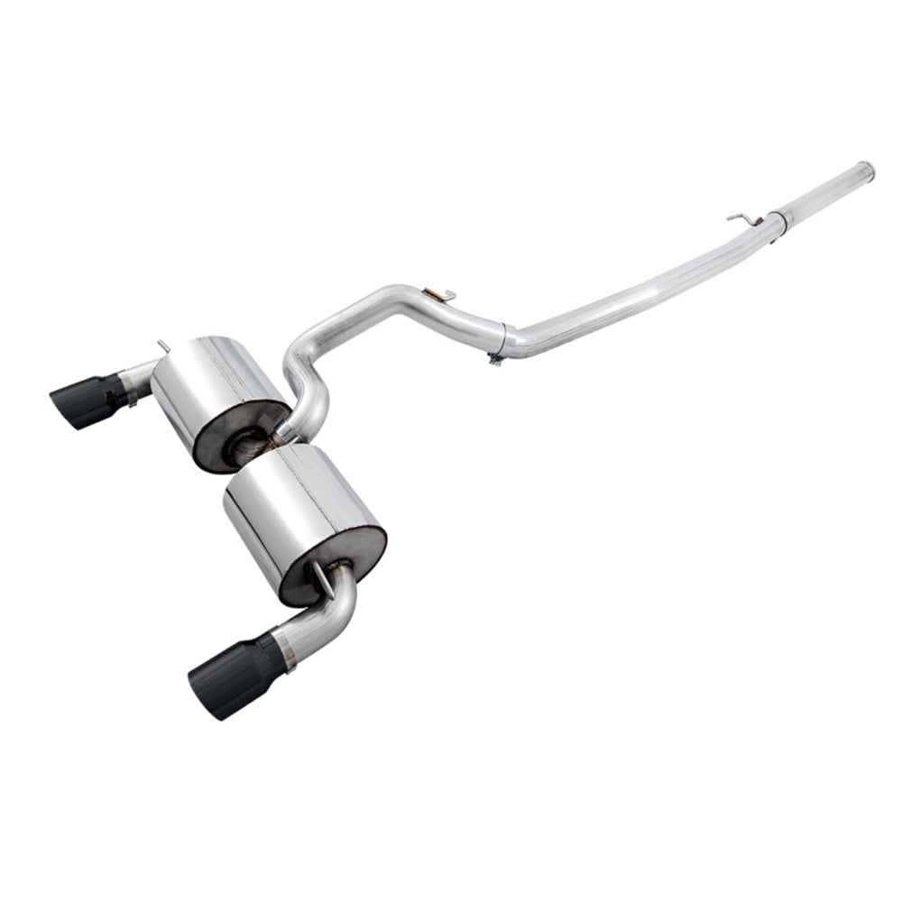 AWE Tuning Ford Focus RS Cat-back Exhaust - Resonated - Diamond Black Tips 3020-33042