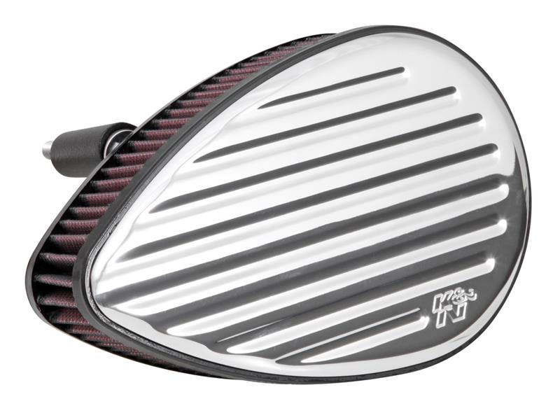 K&N 4in ID / 5.25in OD / 2in H Custom Assembly Filter designed to fit Harley-Davidson Motorcycles