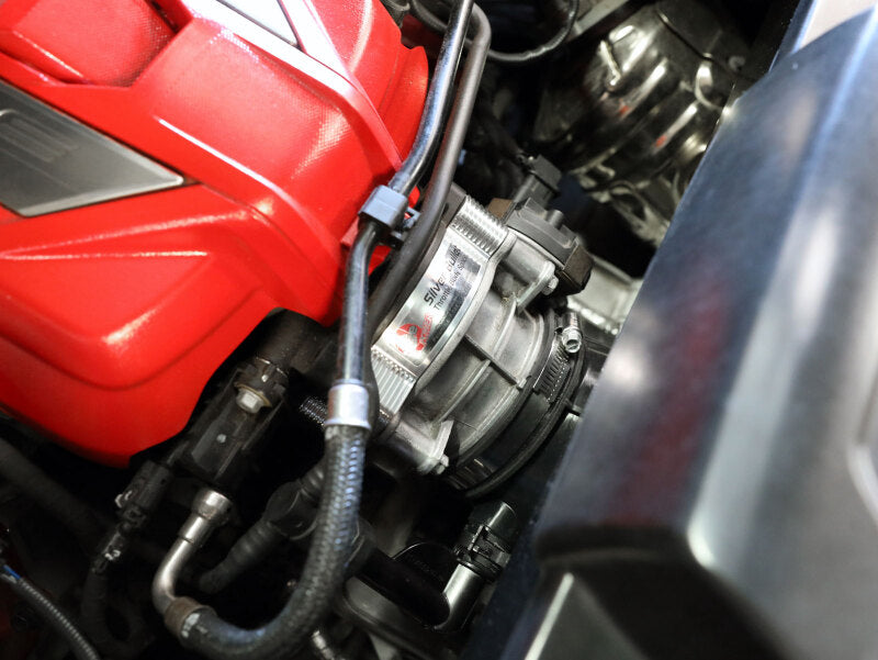 aFe 2020 Vette C8 Silver Bullet Aluminum Throttle Body Spacer Works w/ Factory Intake Only - Silver