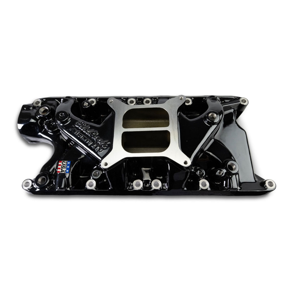 Edelbrock Performer Intake Manifold for Small-Block Ford, Black Plasma Finish