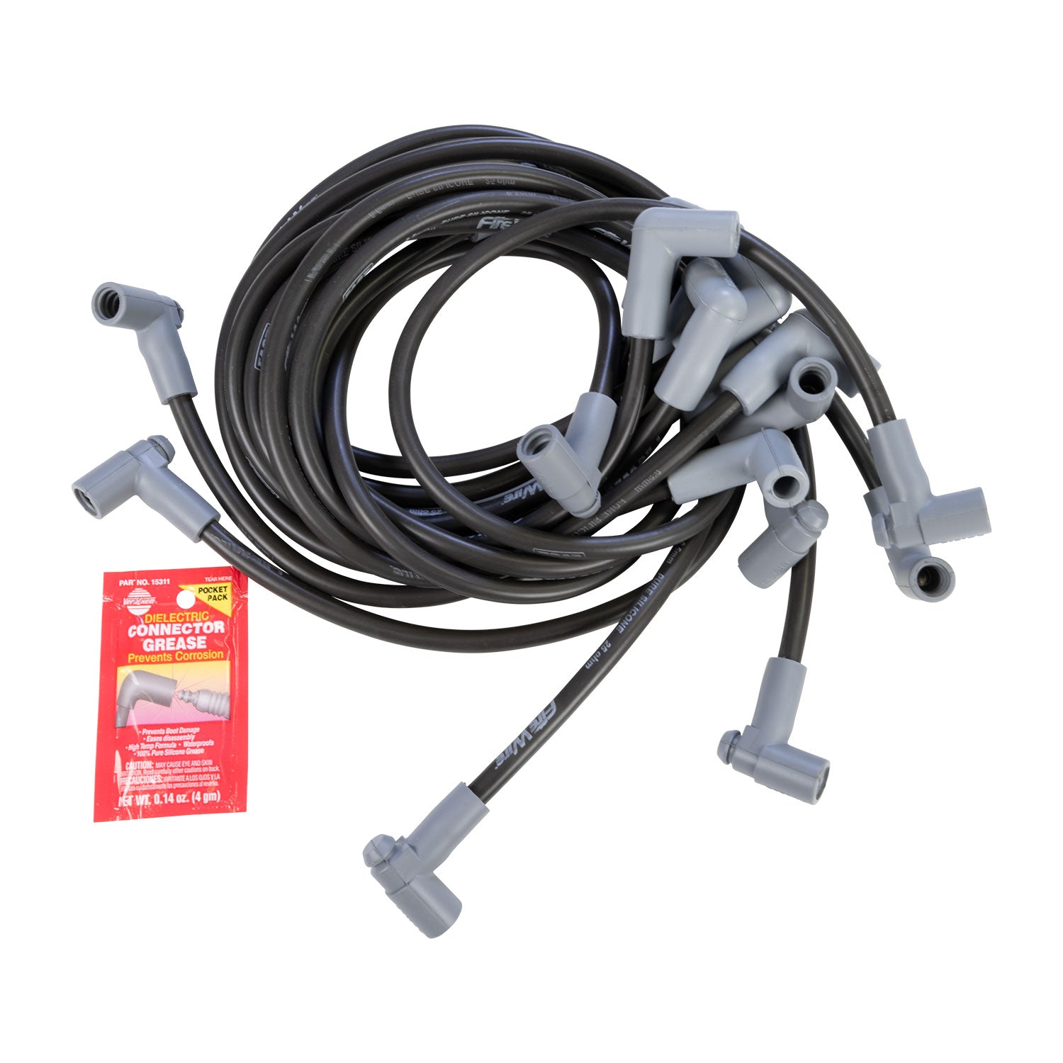 FAST Universal FireWire 8.5mm Black Spark Plug Wire Set For 8 Cylinder GM Sprint Cars - 90 Degree Boots