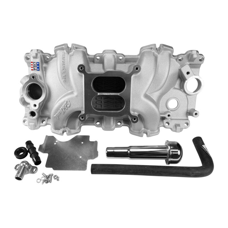 Edelbrock Intake Manifold Single Quad Perf RPM BBC 409 Inwin Lg Port As-Cast