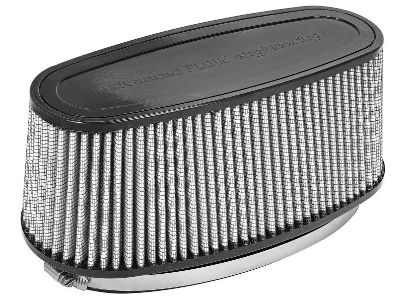 aFe Magnum FORCE Intake Rplcmnt Air Filter (11-3/8x4)IN F x (14x5-1/2)IN B x (12x3-1/2)IN T x 5IN H