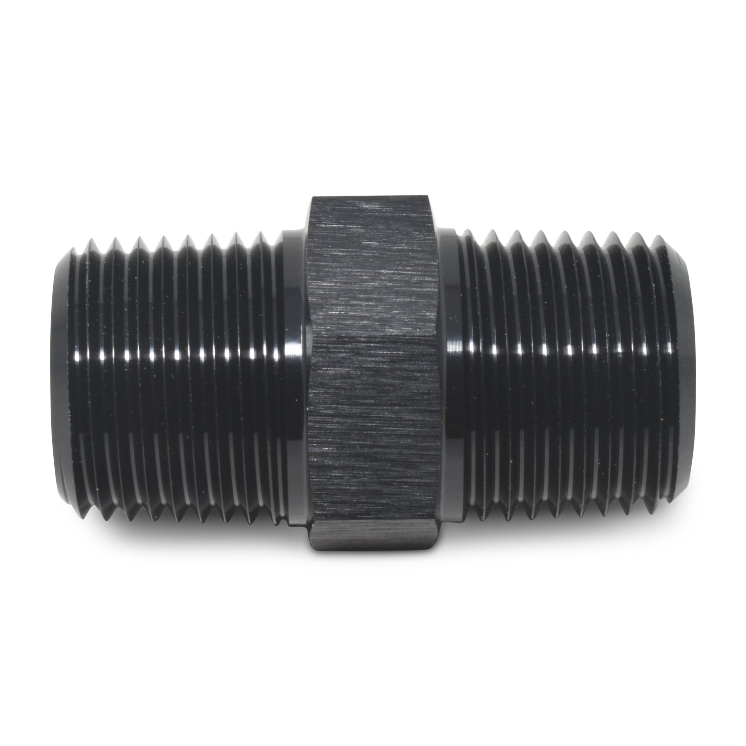 3/8" Male Pipe Nipple Adapter Fitting With Black Finish