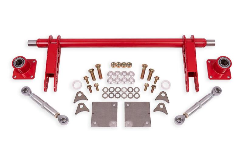 BMR 79-04 Ford Mustang 1.375in Rear Weld-on Anti-roll Bar Kit Hollow - Red