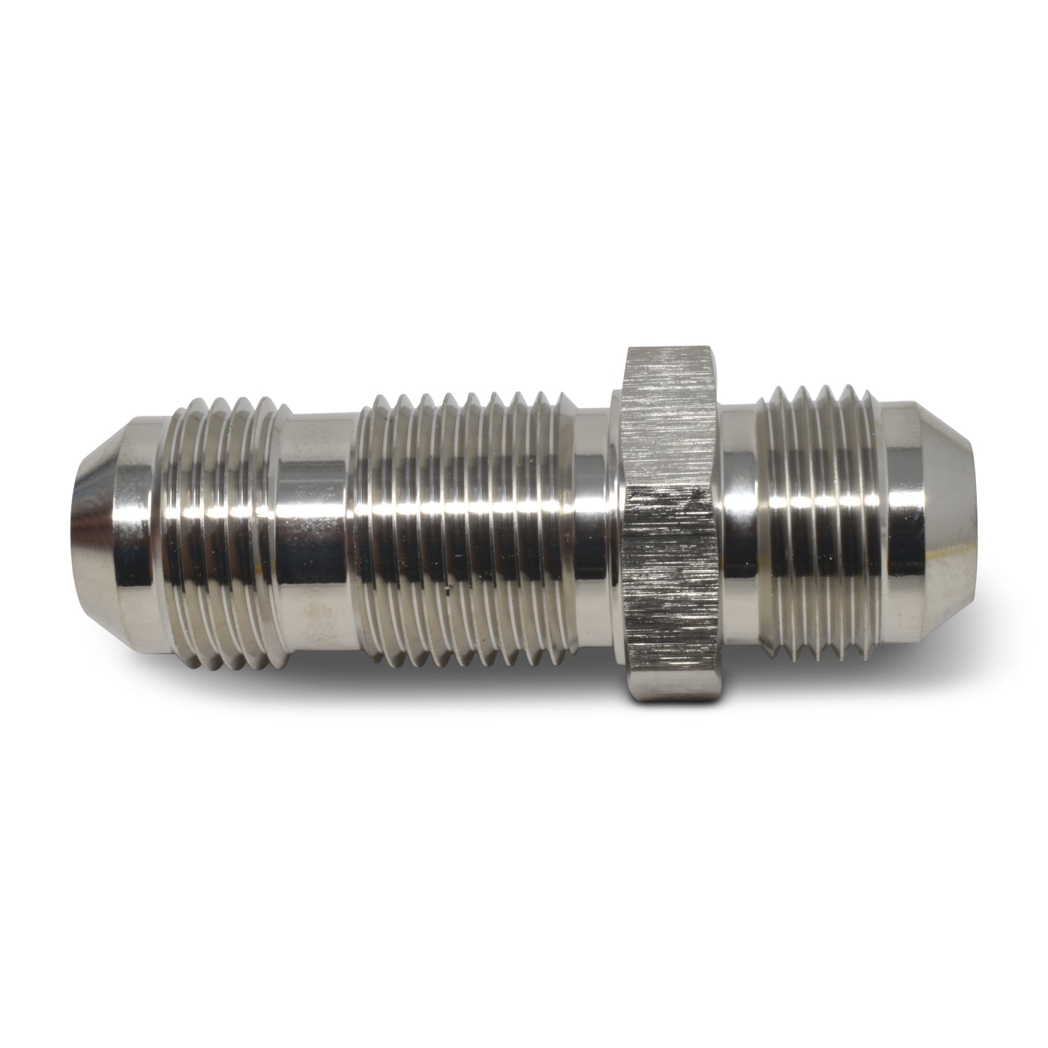 3AN Straight Flare Bulkhead Adapter Fitting With Endura Finish