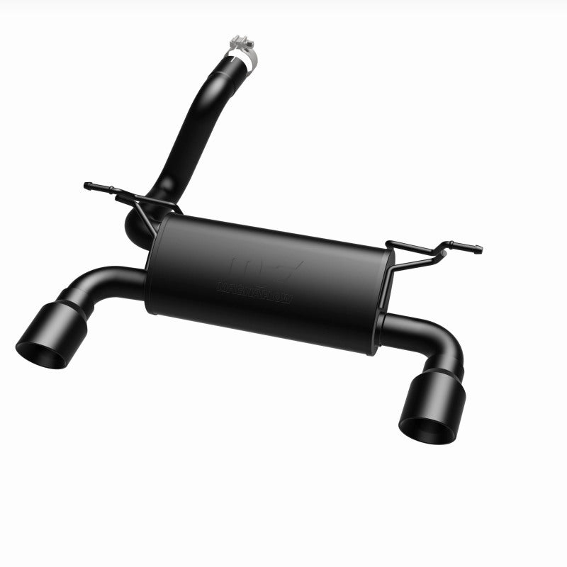 MagnaFlow 2018+ Jeep Wrangler 3.6L Dual Black Tip Axle-Back Exhaust