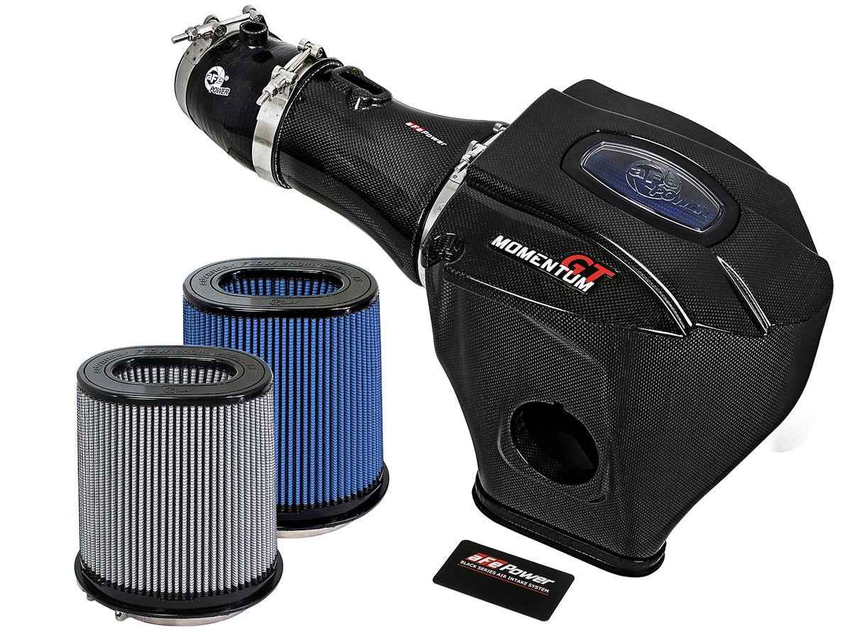 Black Series Momentum Carbon Fiber Cold Air Intake System w/Dual Filter 3