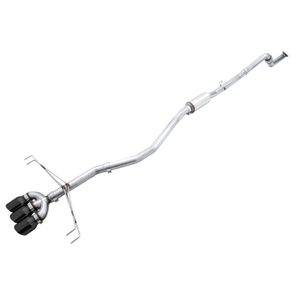 AWE Tuning 2017+ Honda Civic Type R Track Edition Exhaust w/Front Pipe & Triple Diamond Black Tips 3020-53002