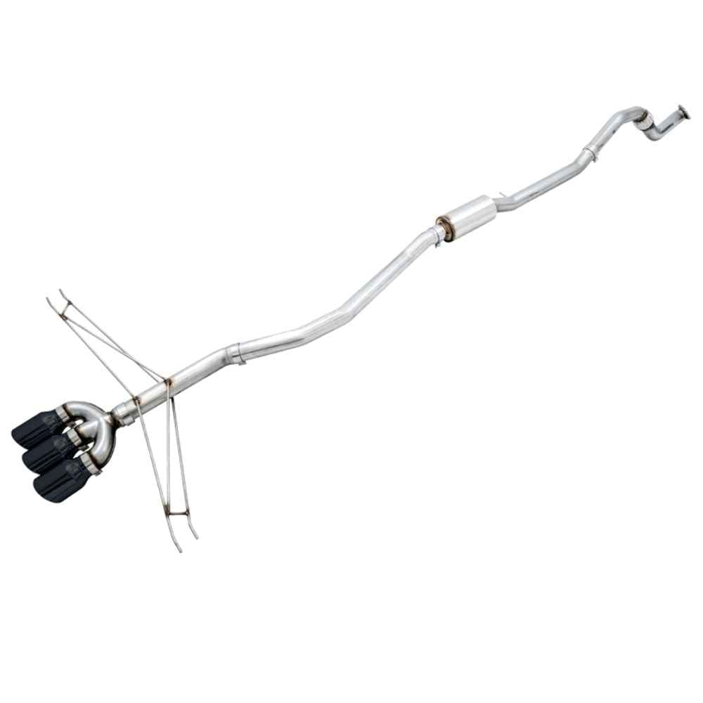 AWE Tuning 2016+ Honda Civic Si Track Edition Exhaust w/Front Pipe & Triple Diamond Black Tips 3020-53010