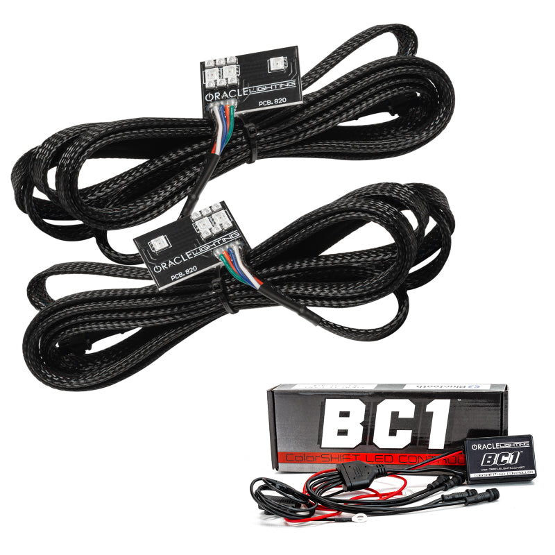 Oracle 20-21 Chevy Corvette C8 RGB+A Headlight DRL Kit - ColorSHIFT w/ BC1 Controller