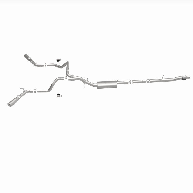 MagnaFlow 2019 Chevy Silverado 1500 V8 5.3L Street Series Dual Split Exit Exhaust w/ Polished Tips