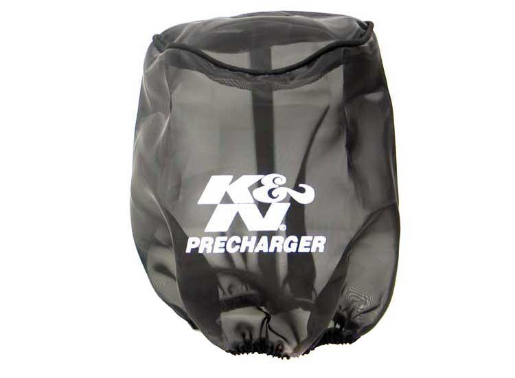K&N PreCharger Tapered Air Filter Wrap Black 6in Height / 6in Diameter