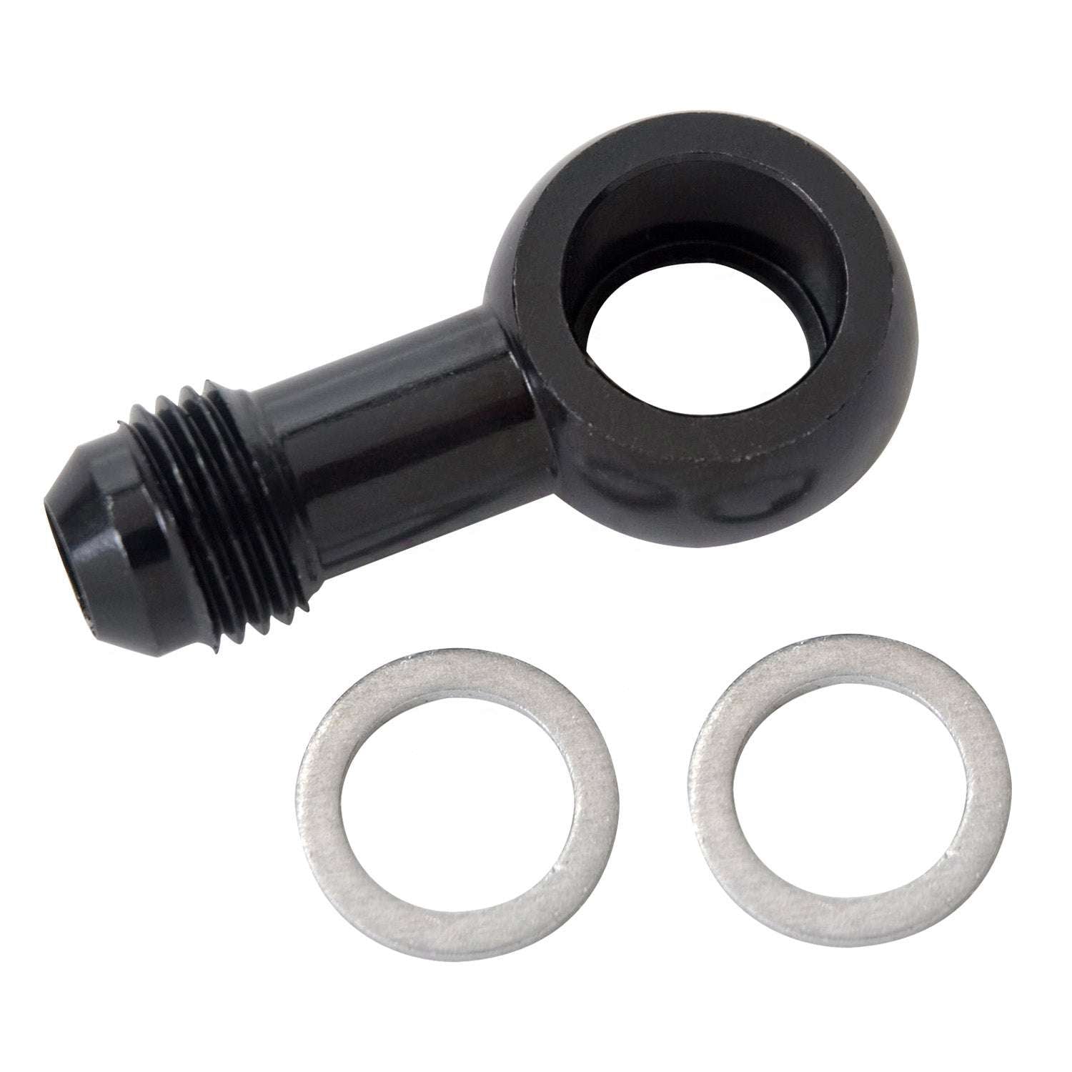 6AN Male Flare For Civics & 91-95 MR2 w/o Fuel Damper (12mm) With Black Finish