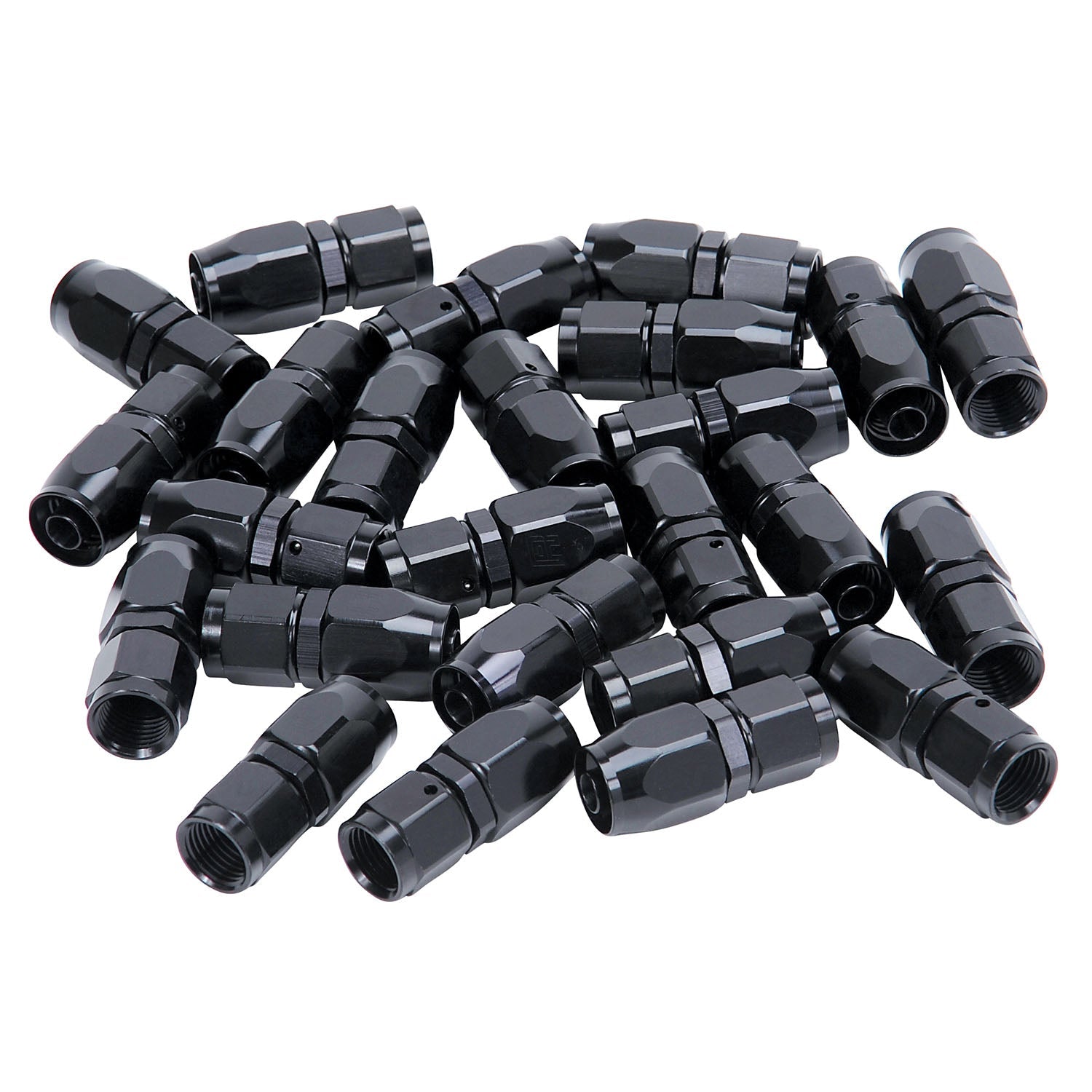 6AN ProClassic Straight Hose End With Black Finish - 25 Pack