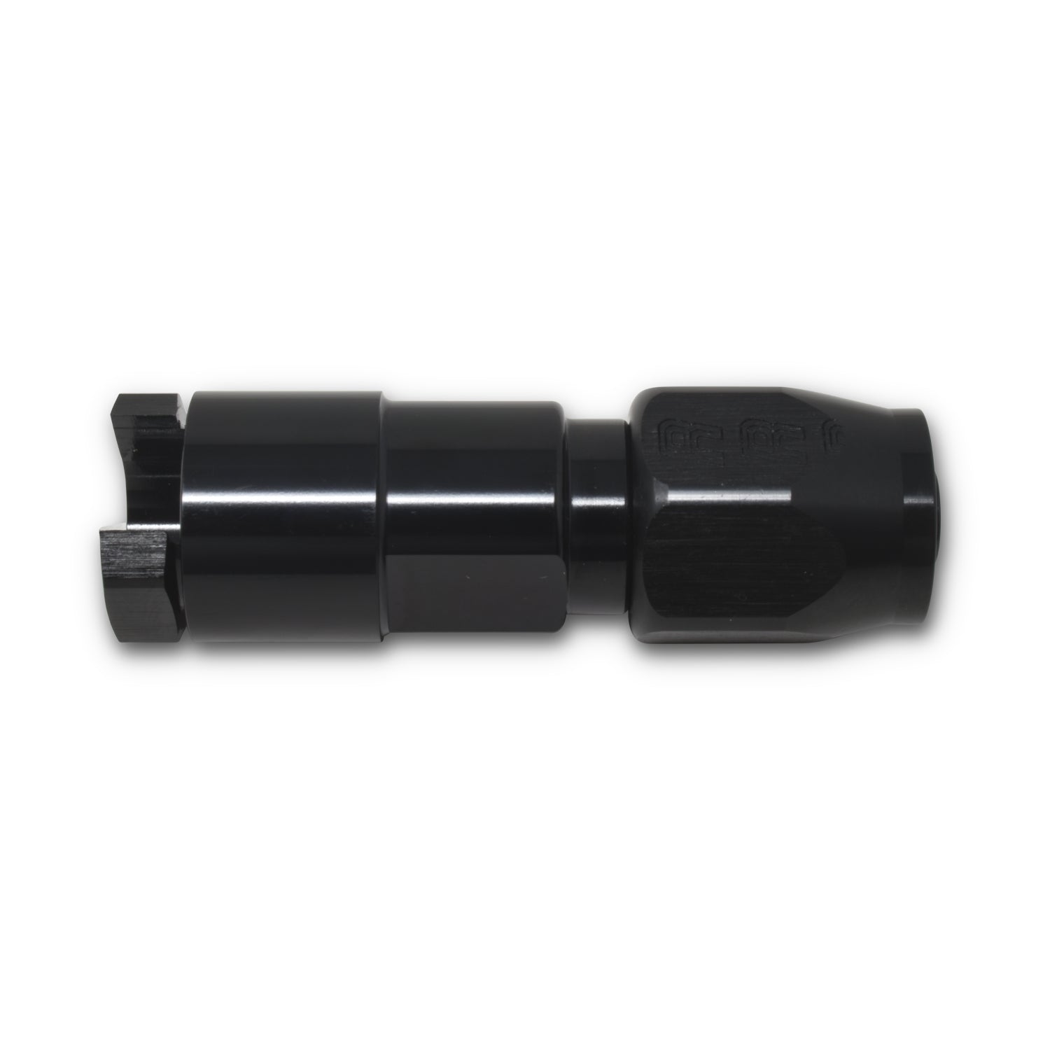 6AN Straight Female SAE Quick-Disconnect x 3/8" Tube Size WIth Black Finish