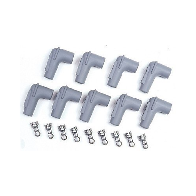 MSD Spark Plug Boot & Terminal Kit 90 Deg HEI Gray 8850