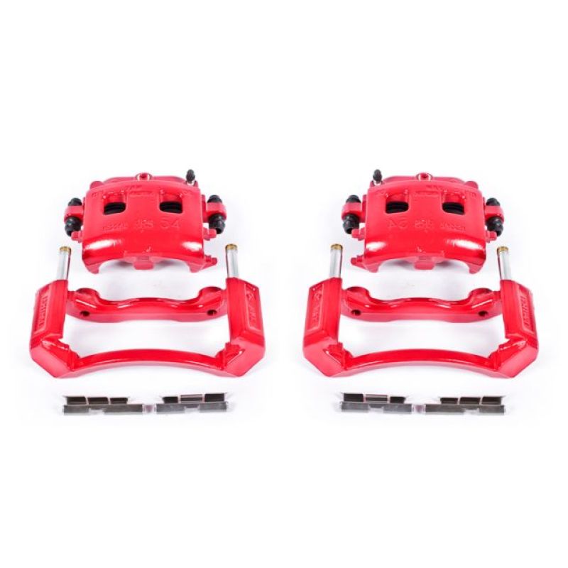 Power Stop 02-05 Dodge Ram 1500 Front Red Calipers w/Brackets - Pair