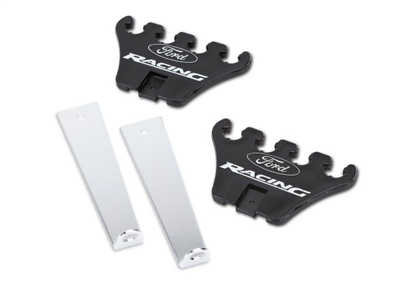 Ford Racing Logo Wire Loom Chrome Base/Black