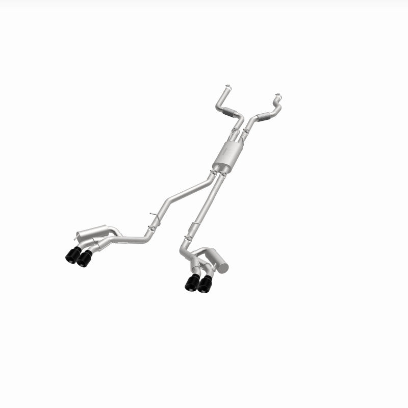 MagnaFlow 20-21 Ford Explorer 3.0L V6 Dual Exit Quad Black Chrome Tip Street Series Cat-Back Exhaust