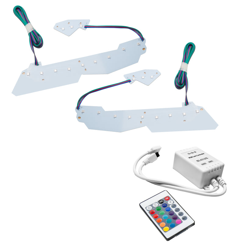 Oracle 14-19 Chevy Corvette C7 Headlight DRL Kit - ColorSHIFT w/ Simple Controller