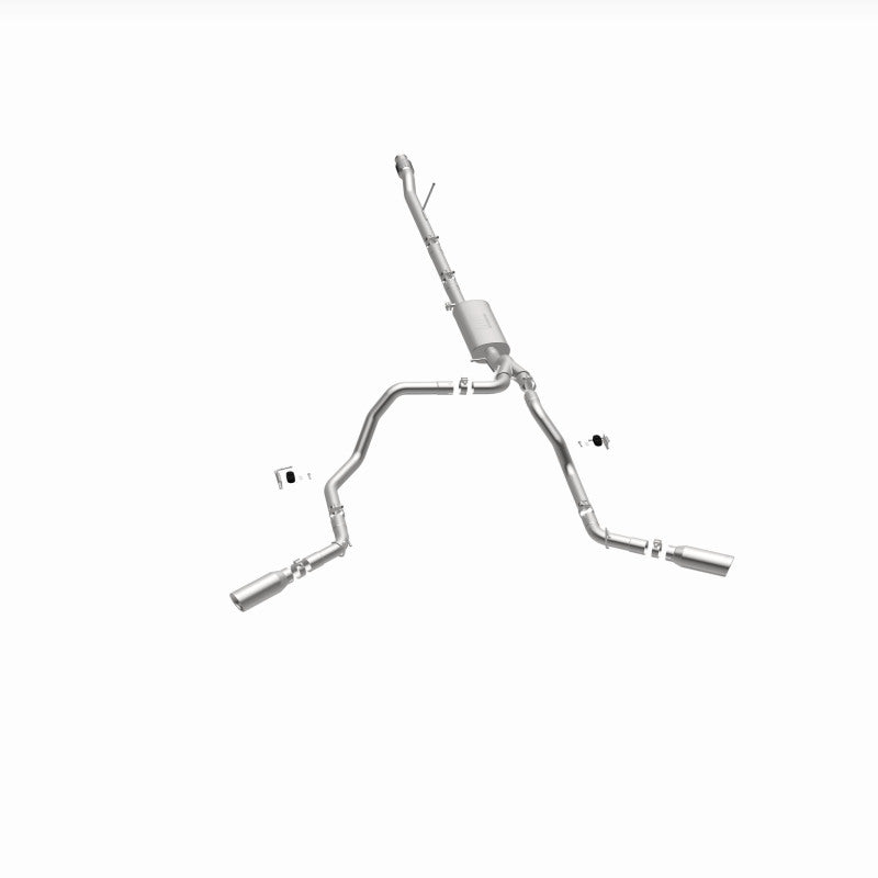 MagnaFlow 2019 Chevy Silverado 1500 V8 5.3L Street Series Dual Split Exit Exhaust w/ Polished Tips