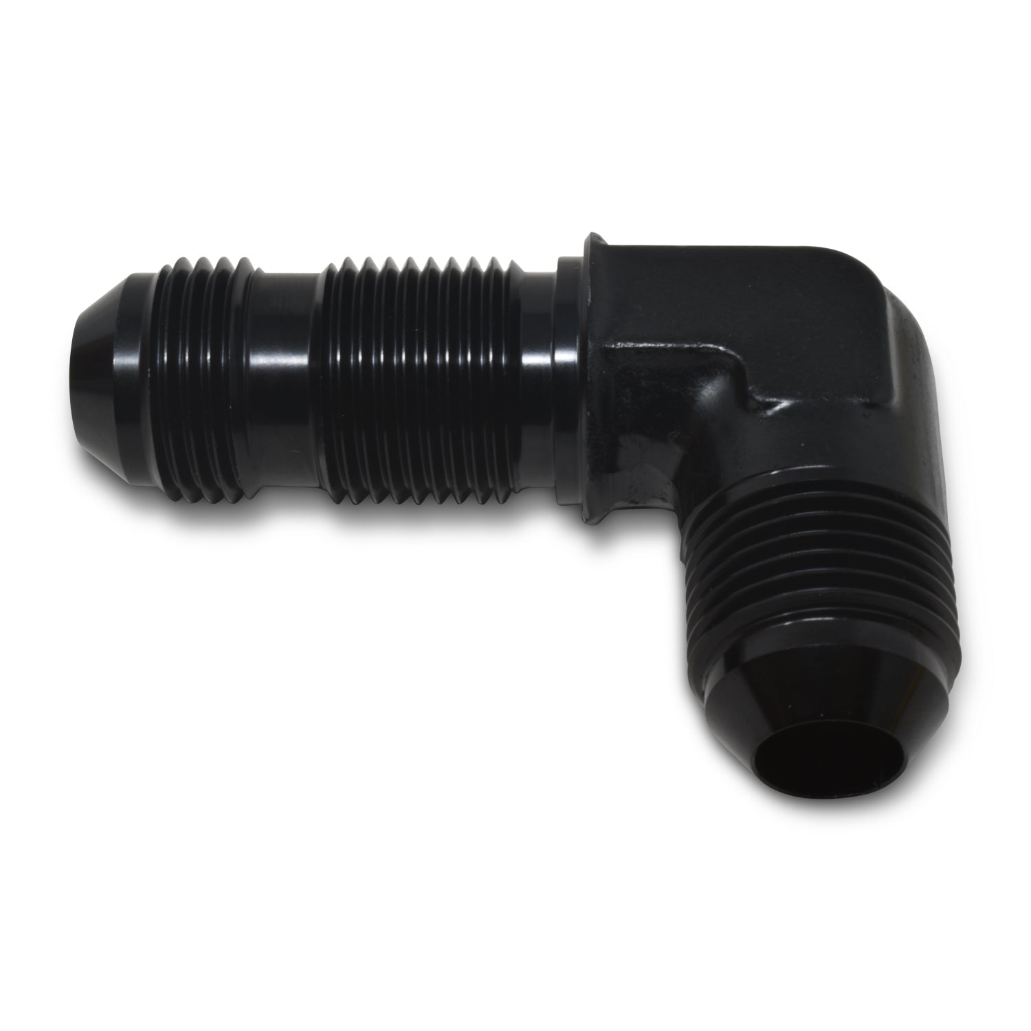 8AN 90 Degree Flare Bulkhead Adapter Fitting With Black Finish