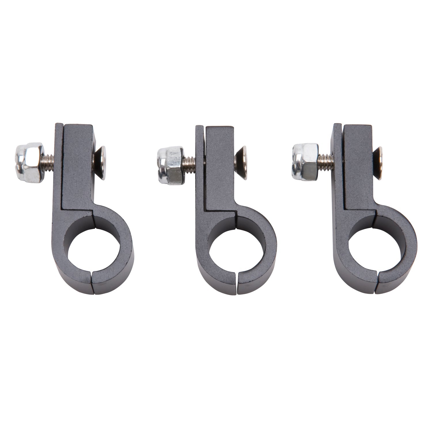 8AN Aluminum Line Clamp For 6AN Size Tubing With Black Finish - 3 Pack