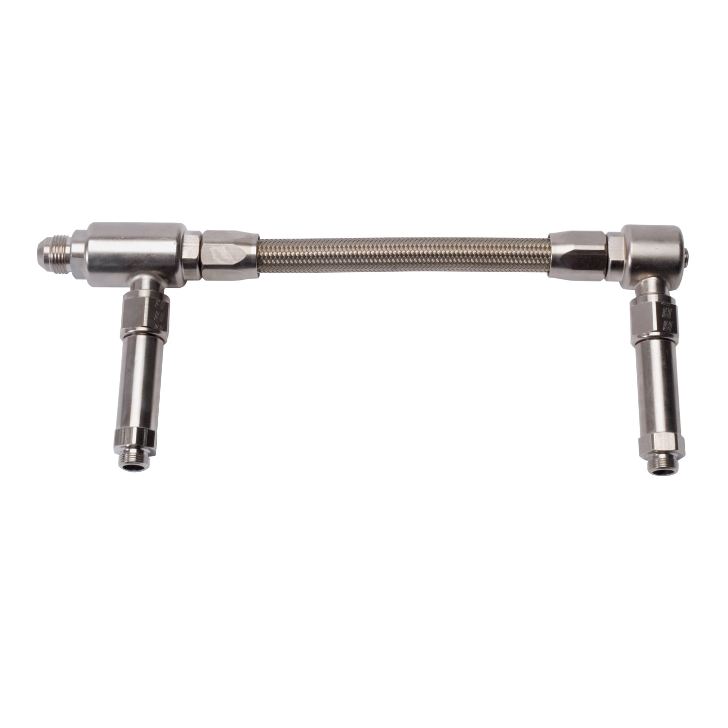 8AN ProFlex Carb Inlet Kit, With Filter, Demon Carbs With Endura Finish