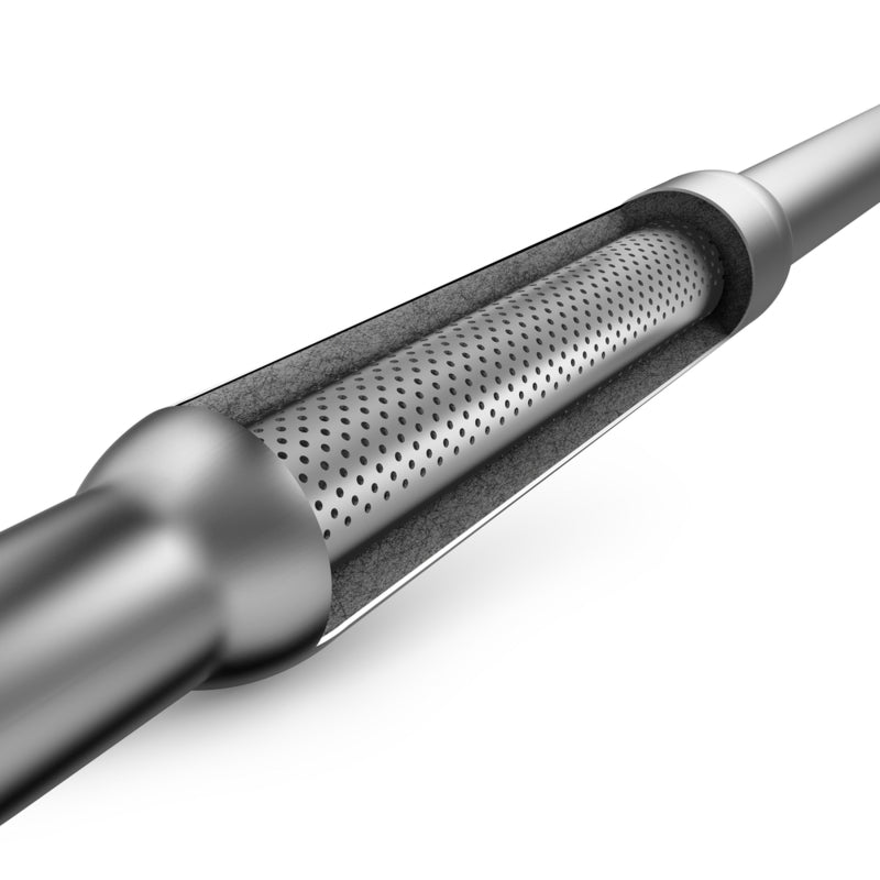 MagnaFlow Muffler Red Pack Series Glasspack 3.5in Rd 18in Body Length 2.25in/2.25in Inlet/Outlet