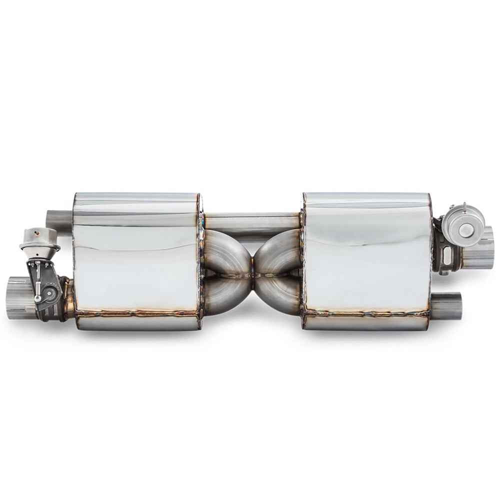 AWE Tuning Porsche 911 Carrera Exhaust with Chrome Silver Tips for PSE Cars - Model 3025-32018