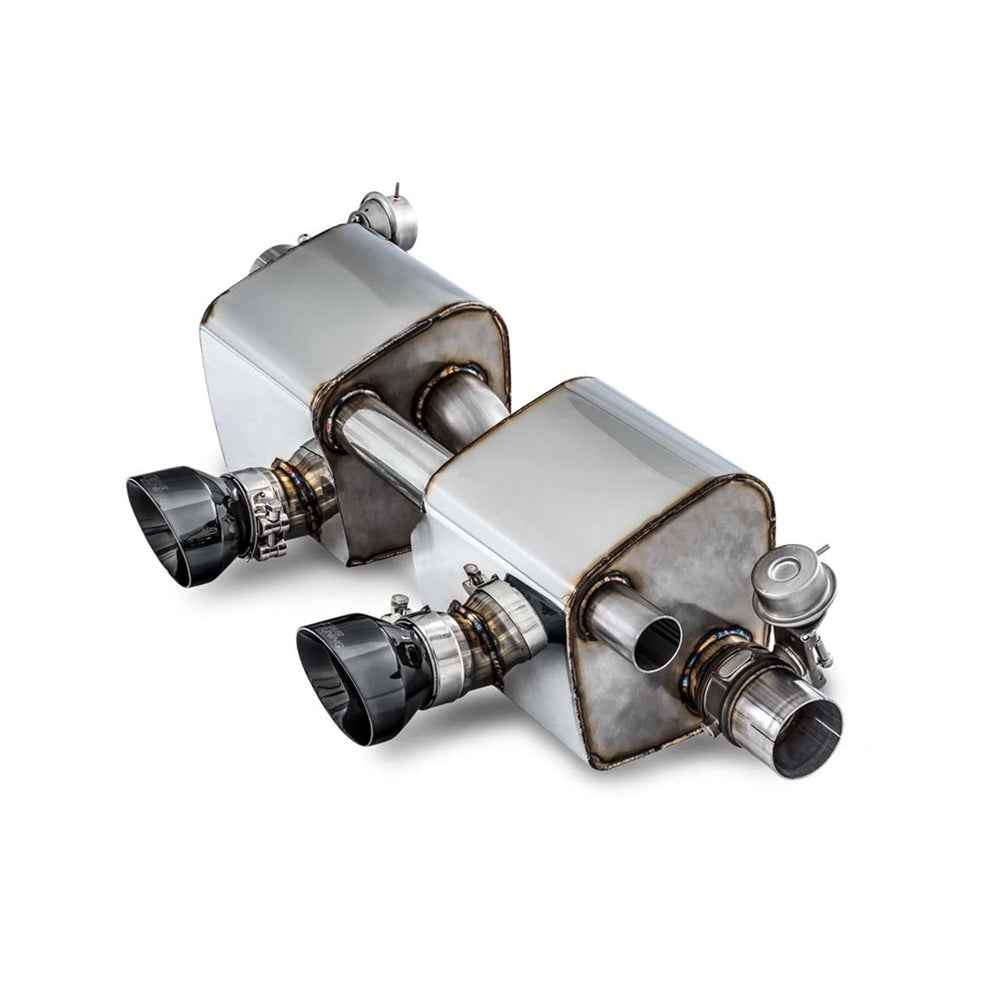 AWE Tuning Porsche 911 Carrera Exhaust 991.2 for PSE Vehicles - Diamond Black Tips 3025-33018