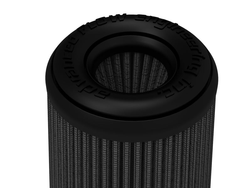 aFe Momentum Intake Air Filter w/Black Pro 5R (Pair) 3-1/2IN F x 5IN B x 3-1/2IN T (Inverted) x 6IN
