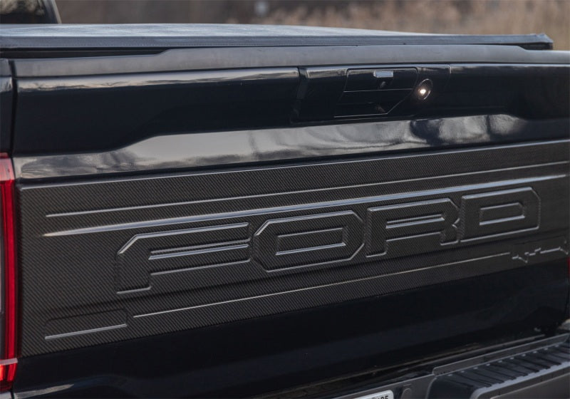 Ford Racing 21-24 Ford F150 Raptor Carbon Fiber Tailgate Panel - Gloss