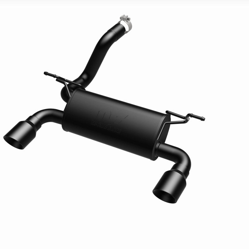 MagnaFlow 2018+ Jeep Wrangler 3.6L Dual Black Tip Axle-Back Exhaust