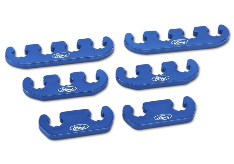 Ford Racing Wire Dividers 4 to 3 to 2 - Blue w/ White Ford Logo