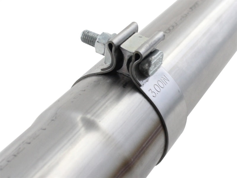 aFe MACHForce XP Exhausts Cat-Back SS 409 EXH Wrinkle Black CB Ford F-150 11-12 V6-3.5L (tt)