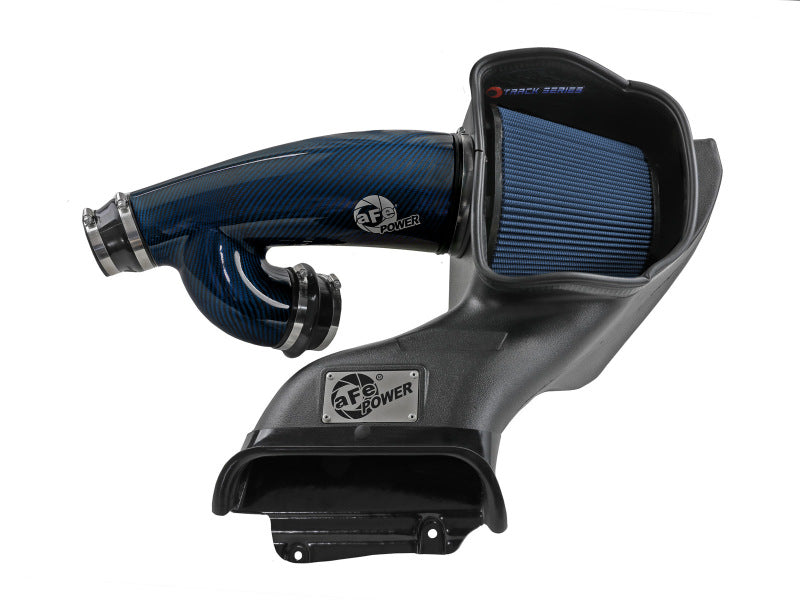 aFe 17-24 Ford F-150 Track Series Blue Kevlar Carbon Fiber C/A Intake System w/Black Pro 5R Filter