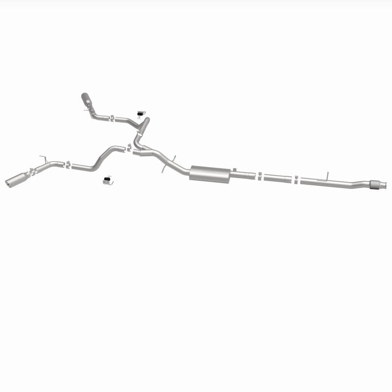 MagnaFlow 2019 Chevy Silverado 1500 V8 5.3L Street Series Dual Split Exit Exhaust w/ Polished Tips