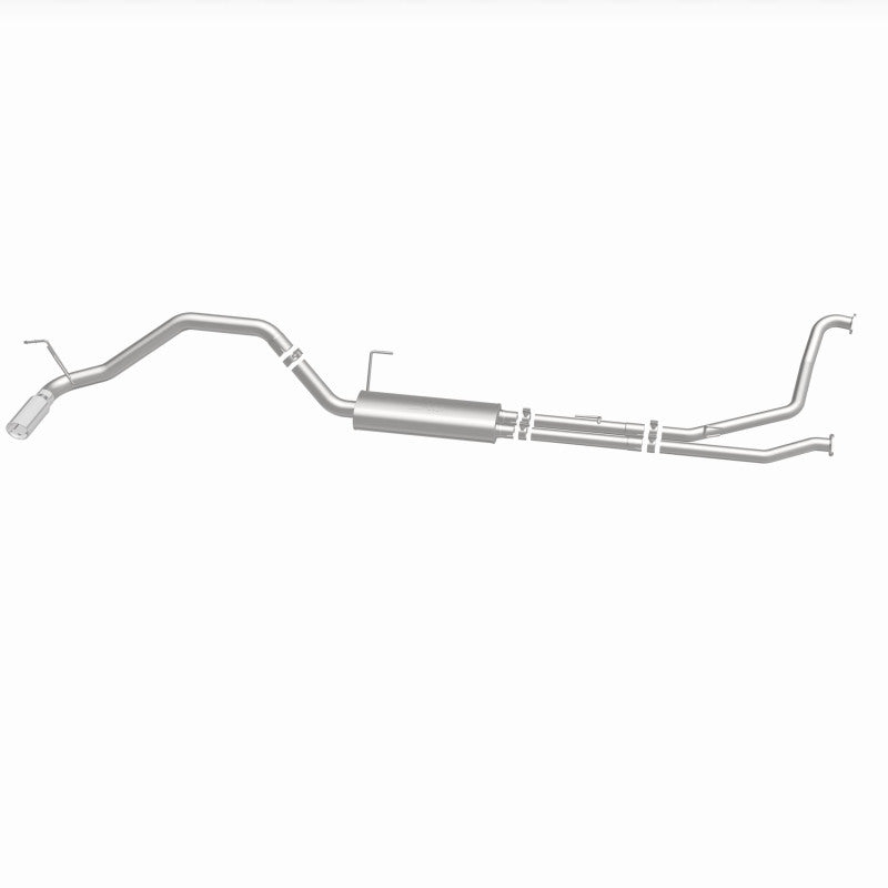 MagnaFlow CatBack 07-15 Nissan Titan V8 LGAS/LFLEX Single MF Polished Stainless Exhaust