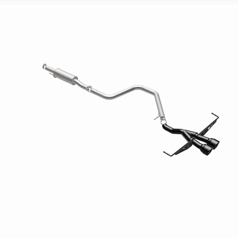MagnaFlow 2019 Hyundai Veloster 1.6L 2.5in Center Exit Stainless Steel Cat-Back Exhaust w/Blk Tips