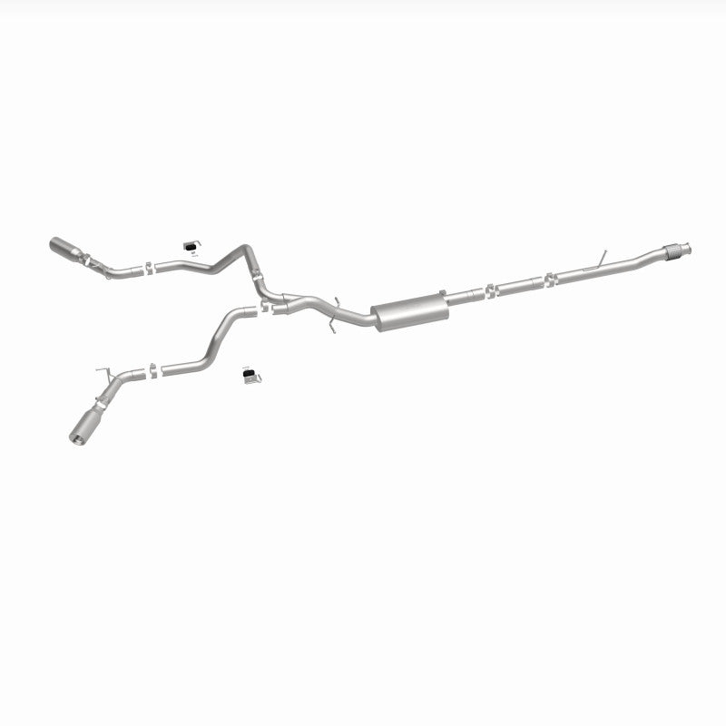 MagnaFlow 2019 Chevy Silverado 1500 V8 5.3L Street Series Dual Split Exit Exhaust w/ Polished Tips